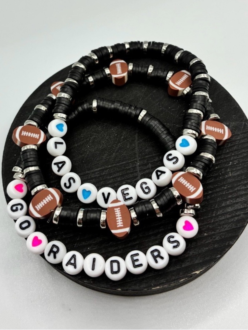 Go Raiders Beaded Stretch Bracelet Set